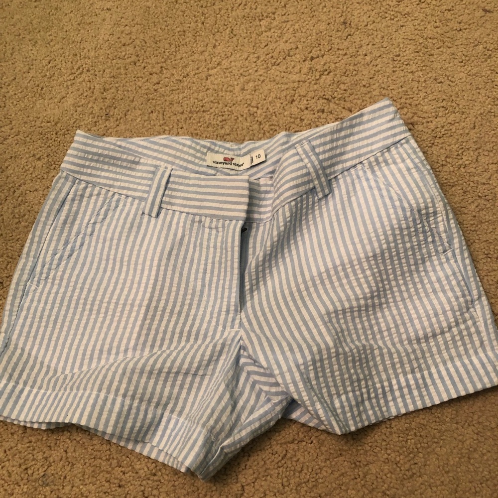 kids seersucker vineyard vines shorts